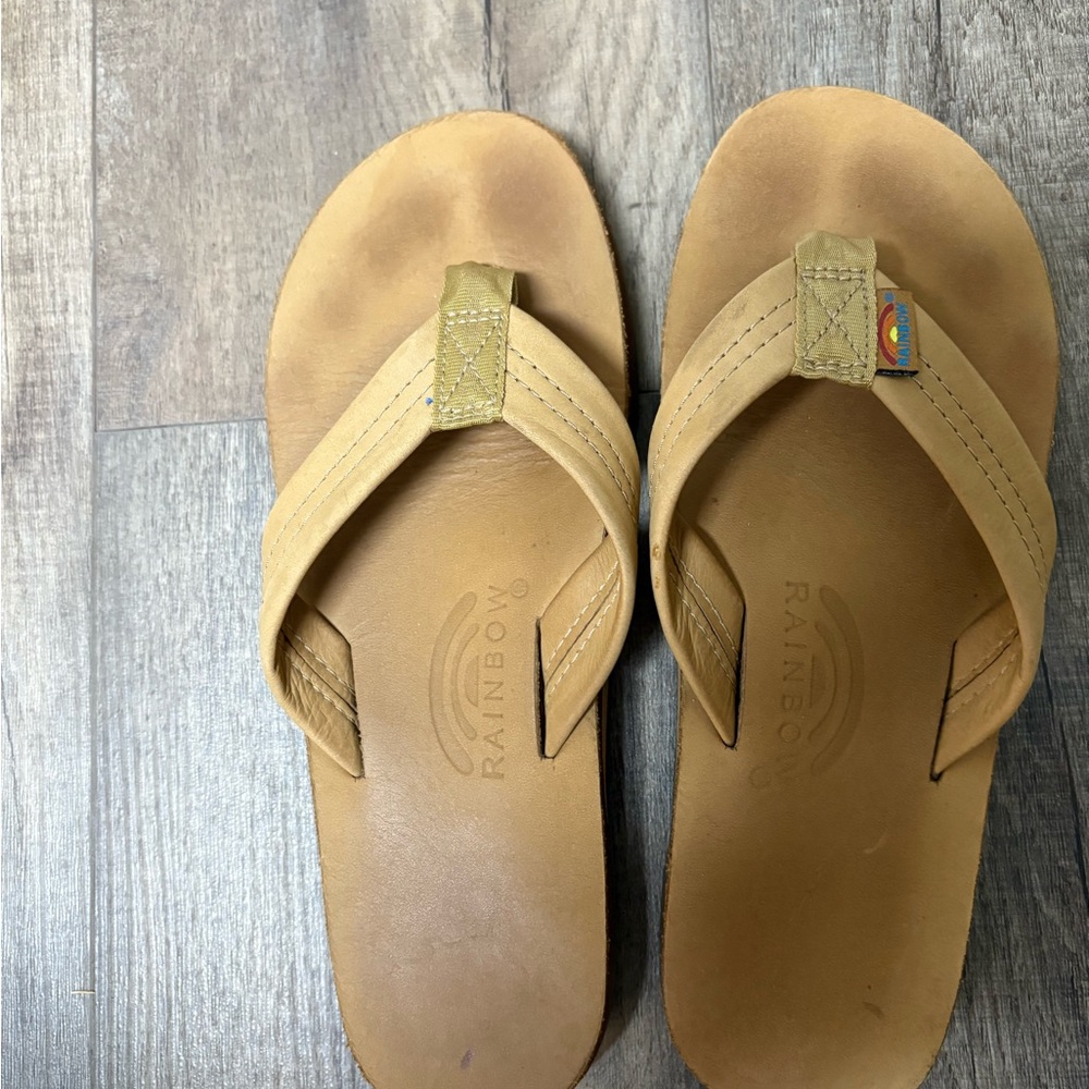 Rainbow Classic Tan Sandals
